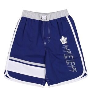 Outerstuff NHL Big Boys Youth XL 18 Swim Shorts Toronto Maple Leafs Bieber Blue
